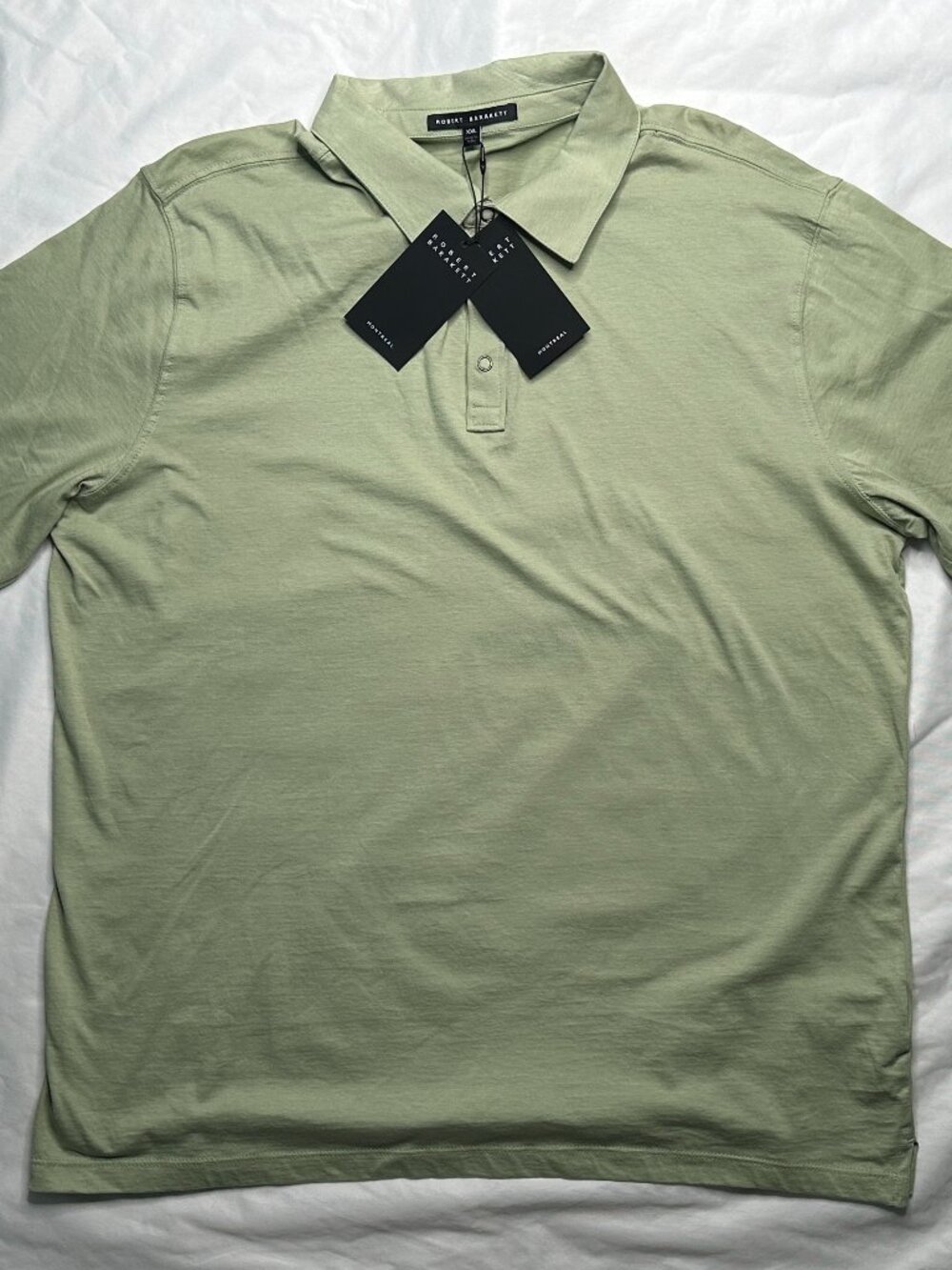 Robert Barakett Polo Shirt Size XXL Green Short Sleeve Cotton NWT